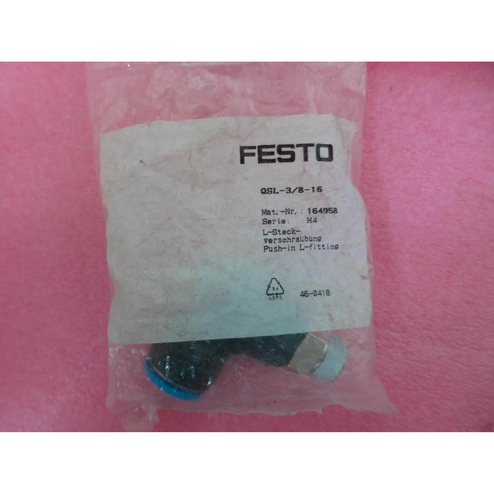 议价FESTO QSL-3/8-16 164958 QS-3/8-16 164957图片