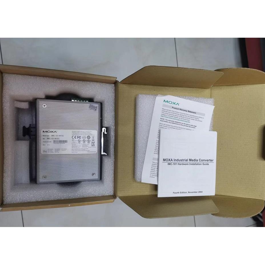 议价 MOXA 摩莎 IMC-101-M-ST V2.3 多模工业级光电转换器