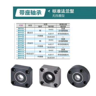 议价轴承座BFF51-6006ZZ BFF51-6206ZZ BFF51-6007ZZ BFF51-6207Z
