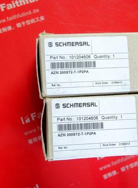 议价Schmersal 101204606 施迈赛安全开关 AZM 200ST2-T-1P2PA