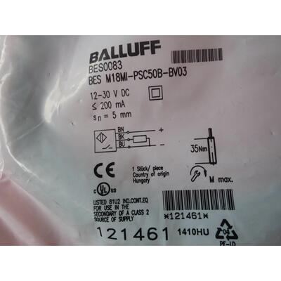 议价BALLUFFBES0083 BES M18MI-PSC50B-BV03