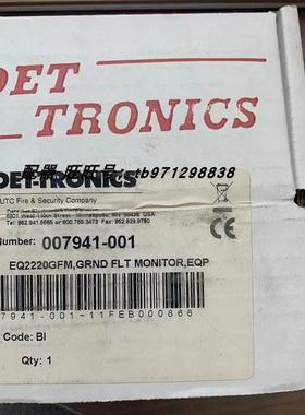 议价DET-TRONICS 007941-001 EQ2220GFM 迪创 DET-TRONICS蓄电器