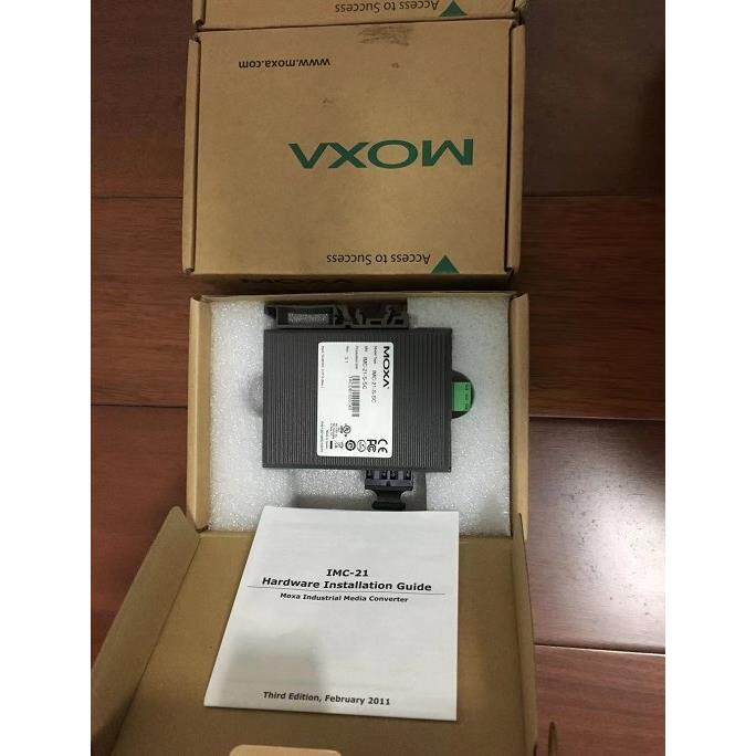 议价摩莎MOXA IMC-21-S-SC光电转换器 单模工业级光纤转以太网