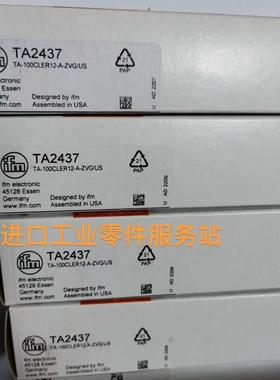 议价IFM TA2437 温度传器 TA-100CLER12-A-ZVG/US