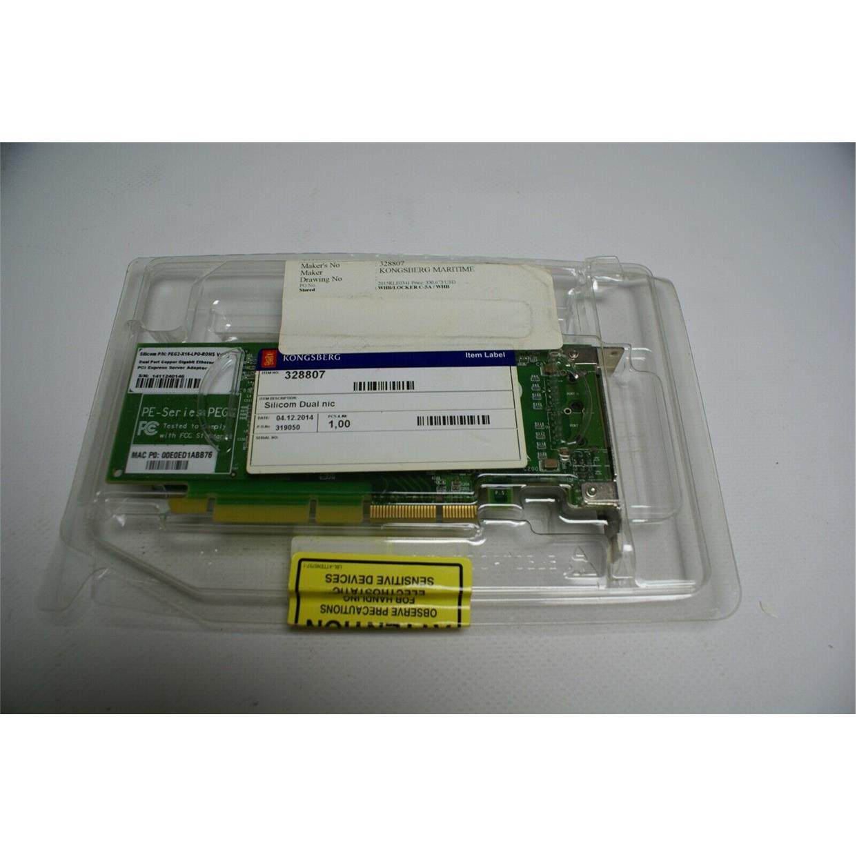 议价KONGSBERG MARITIME AS 328807 Silicom Dual nic