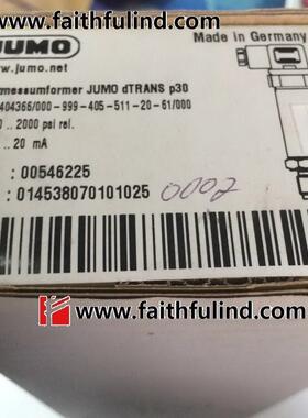 议价JUMO 00546225 久茂压力传器 404366/000 dTRANS P30 2000psi
