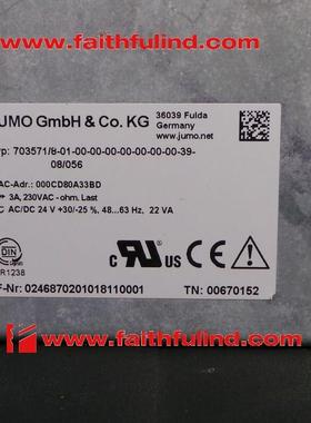 议价Jumo 00670152 久茂双通道控制器 Dicon touch 703571/8-01