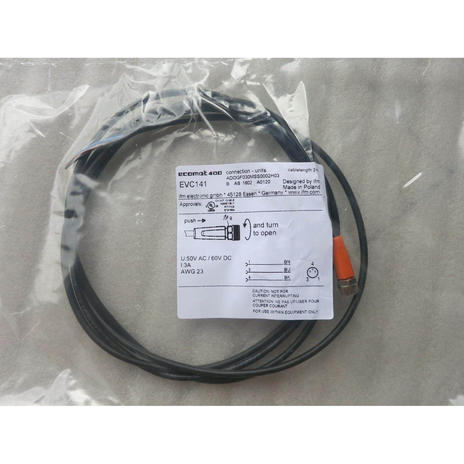 议价易福门接近开关连接线 EVC141