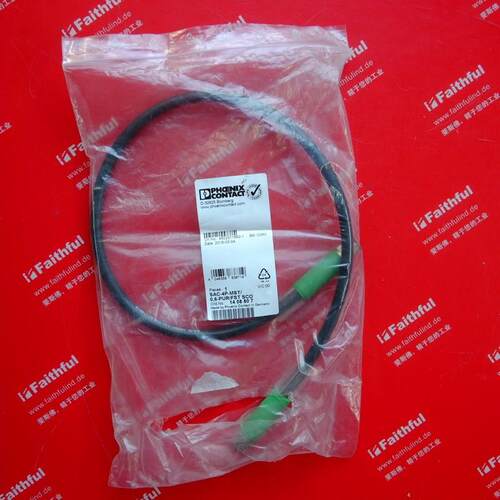 议价Phoenix Contact 1408807 电源线 M12 4针 T-code 公母头