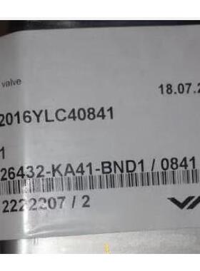 议价VAT电动真空角阀2016YLC40841 26432-KA41-BND1/0841