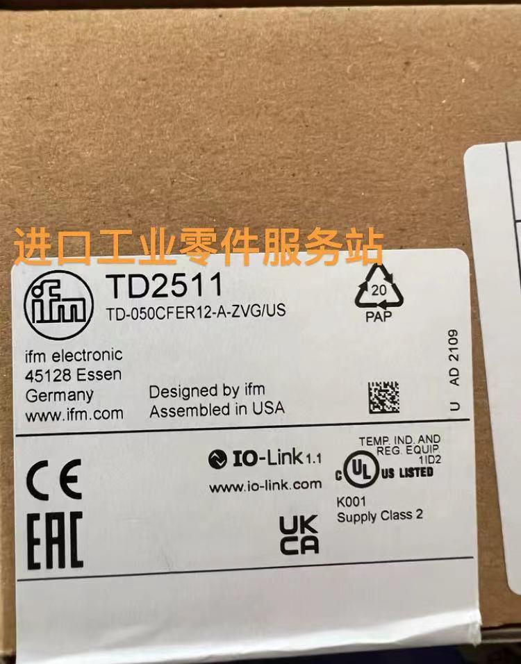 议价IFM TD2511 温度传器 TD-050CFEC12-A-ZVG/US