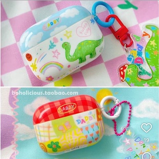 泰国本土网红品牌DaddyMuscleAcademy 童趣可爱涂鸦 苹果airpods pro耳机套