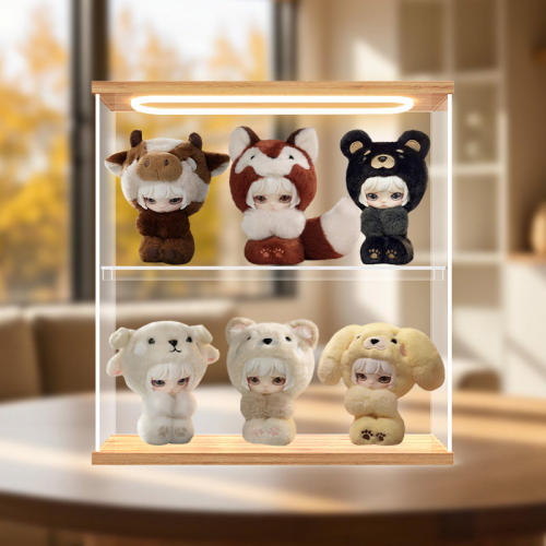 适用AYOR TOYS X EMOIS情绪避难所系列盲盒搪胶亚克力展示盒