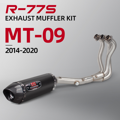 摩托车排气管改装 MT09 XSR900前段 R77尾段 无损安装2014-2020年