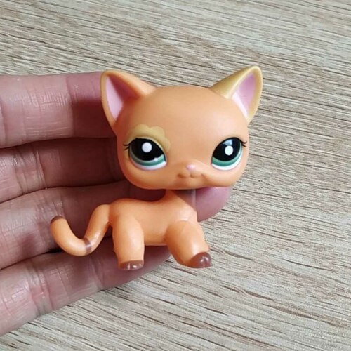 LPS Q版宠物 pet微型可爱的小朋友玩具 橙色猫 玩具