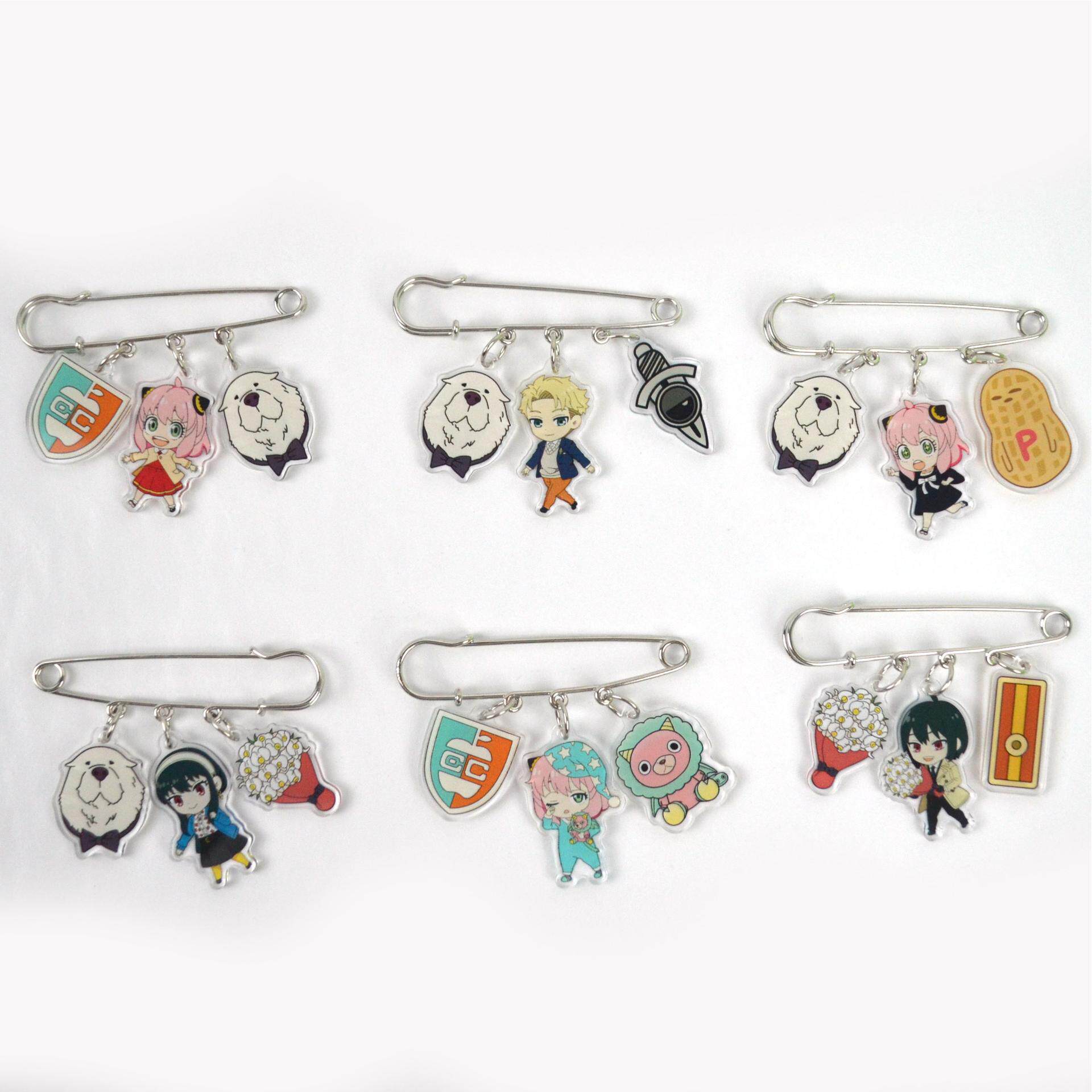 间谍过家家spy×family亚克力徽章回形针周边别针胸针动漫二次元