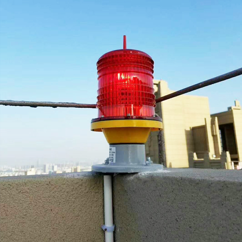 gs122led航空障碍灯警示高楼信号铁塔光强机场跑道红色楼顶太阳能