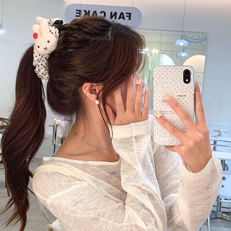 米菲兔香蕉夹大号发夹巨显发量后脑勺马尾竖夹盘发可爱百搭女发卡