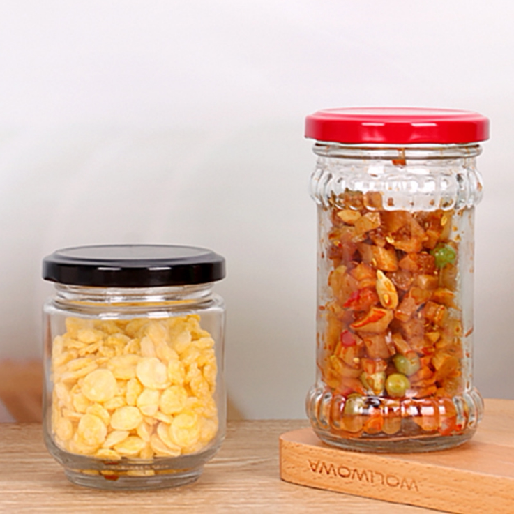 包邮老干妈瓶 麻辣酱辣椒酱罐子酱菜杯 装牛肉果酱玻璃罐头瓶带盖