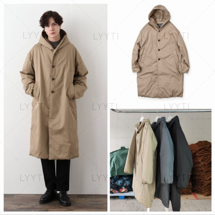 中长款连帽白鹅绒羽绒服情侣款