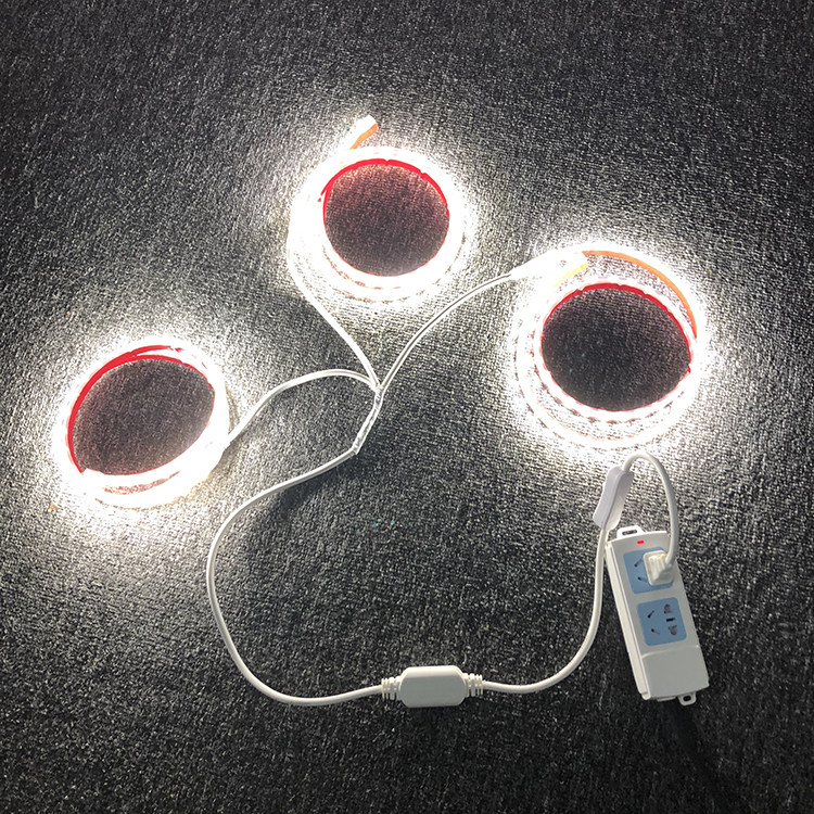 led灯带并联插电即亮货架展示架化妆架客厅背景造型软灯条阳台灯