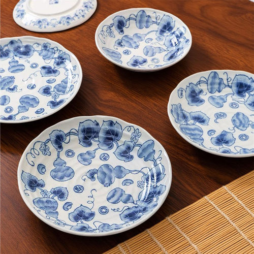 日本进口高颜值盘子日式家用菜盘