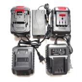 创市 21V电镐扳手角磨机钻电锤鼓风机电锯锂电池充电器 新贝基20V