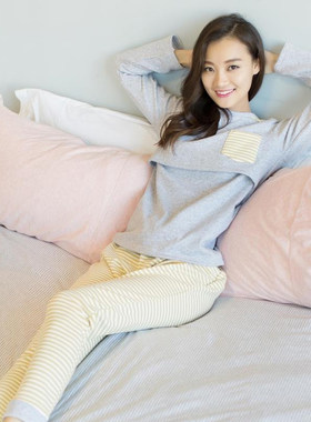 秋棉产妇冬季加绒加厚孕妇睡衣