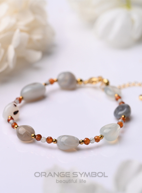 雨花石手串女时尚天然简约百搭