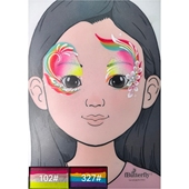 fButterfly蝶妆水性人体彩绘颜料玫瑰花套装 彩虹饼画脸舞台妆