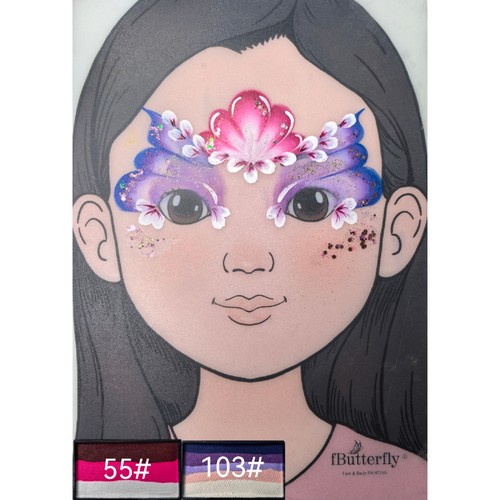 fButterfly蝶妆蝴蝶公主妆容水溶性面部专用速干彩绘颜料