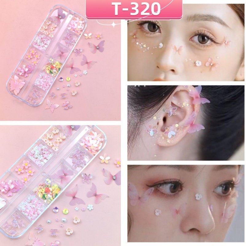 小红书温柔氛围蝴蝶创意眼妆亮片美甲舞台演出假睫毛幻彩贴,彩妆/香水/美妆工具,美甲工具,淘宝优惠券,粉丝福利购,淘宝优惠卷