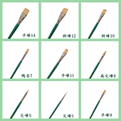 fButterfly新款 儿童面部彩绘专用画笔毛刷进口尼龙毛木笔杆画笔