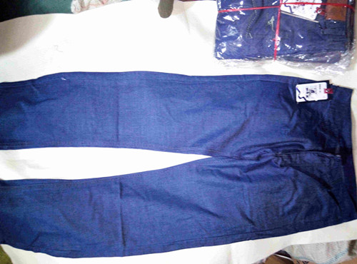 Jeans droite en vrac en coton pour été - Ref 1470146 Image 4