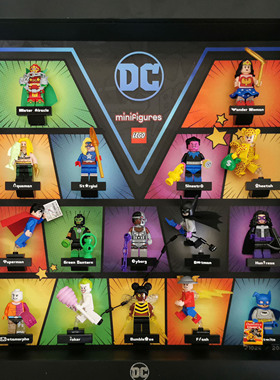 包邮DIY积木收纳相框适用DC抽抽乐71026人仔礼物展示蝙蝠侠小丑