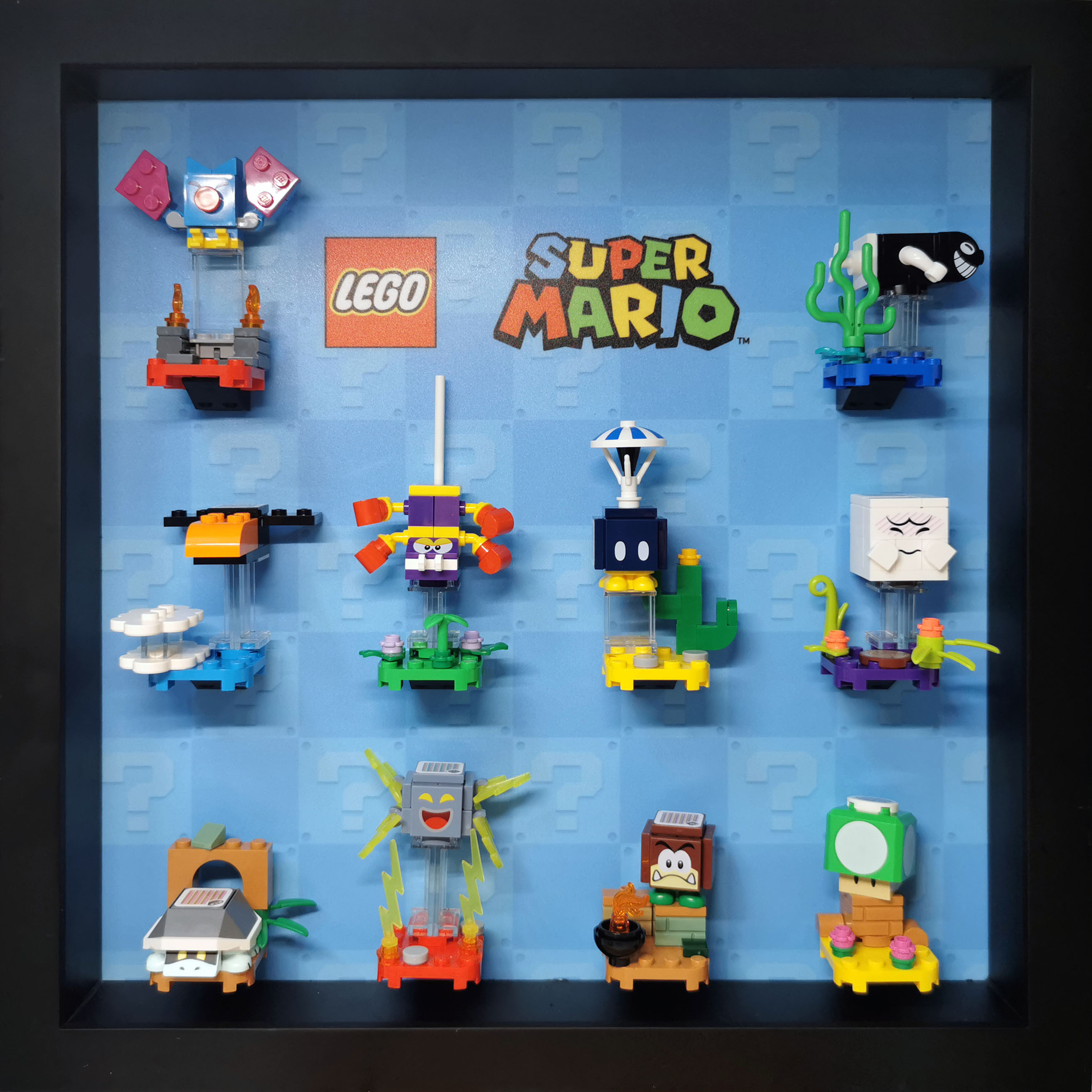 积木收纳展示相框适用71361乐高 71386任天堂超级马里奥71394三季