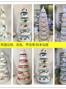 婚庆插花多层蛋糕模型祝寿橱窗
