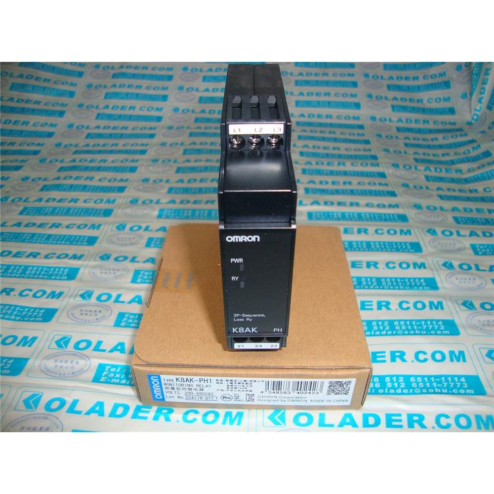 【工控数码】K8AK-PW2 原装正品 OMRON 相序保护器 K8AK-PH1议价