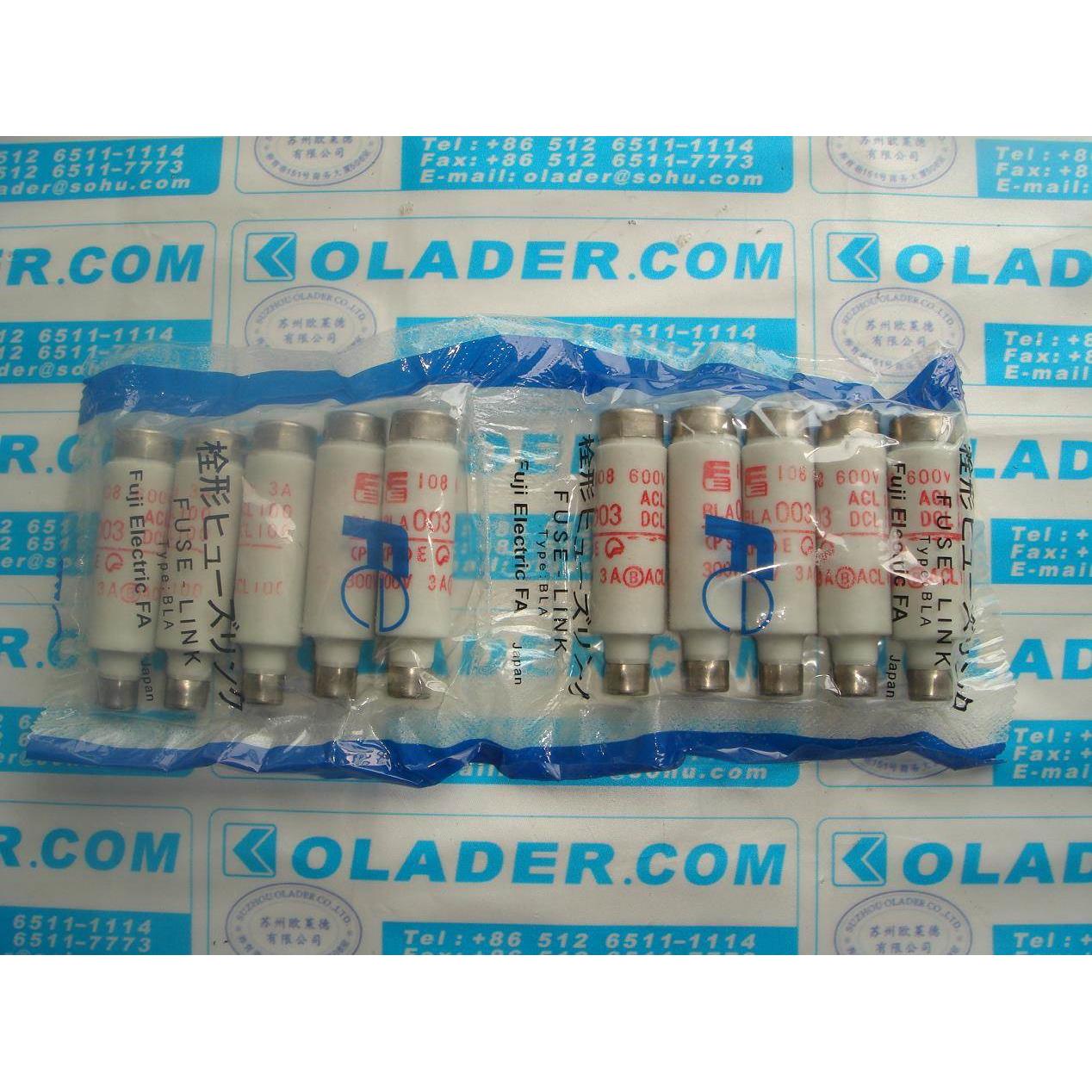 【工控数码】FUJI ELECTRIC BLA003 日本富士电机栓保险丝 871255