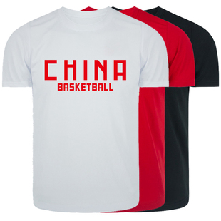 球衣通用热身投篮服 中国男篮国家队篮球运动训练速干短袖 t恤半袖