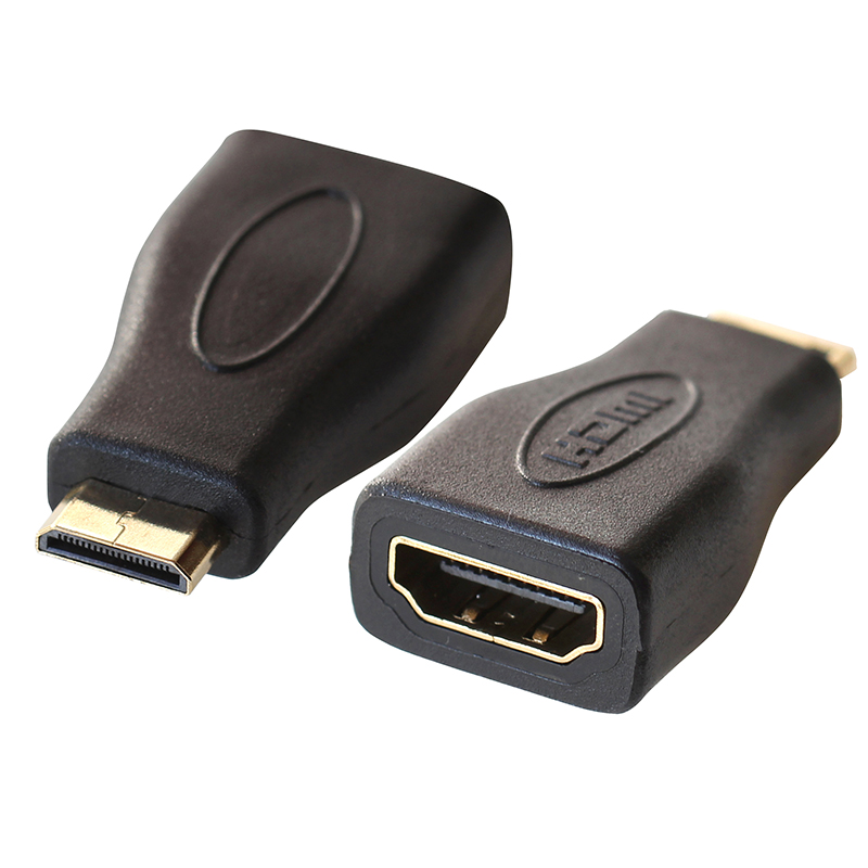 迷你MINI HDMI公转HDMI母19pin满针高清线接头平板 相机转换头