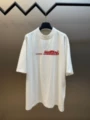 White/Red Letter Knit Collar