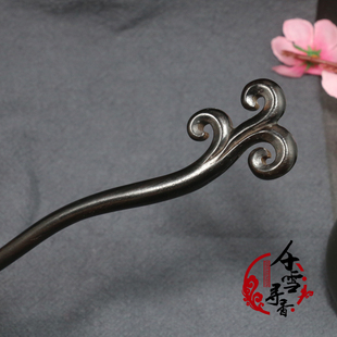 中国风气质黑檀木古典发簪 古代簪子发饰古装丸子头盘发头饰包邮