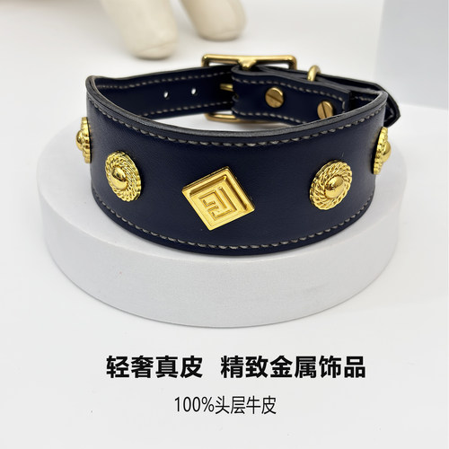 支持定制饰品可调节宠物狗项圈