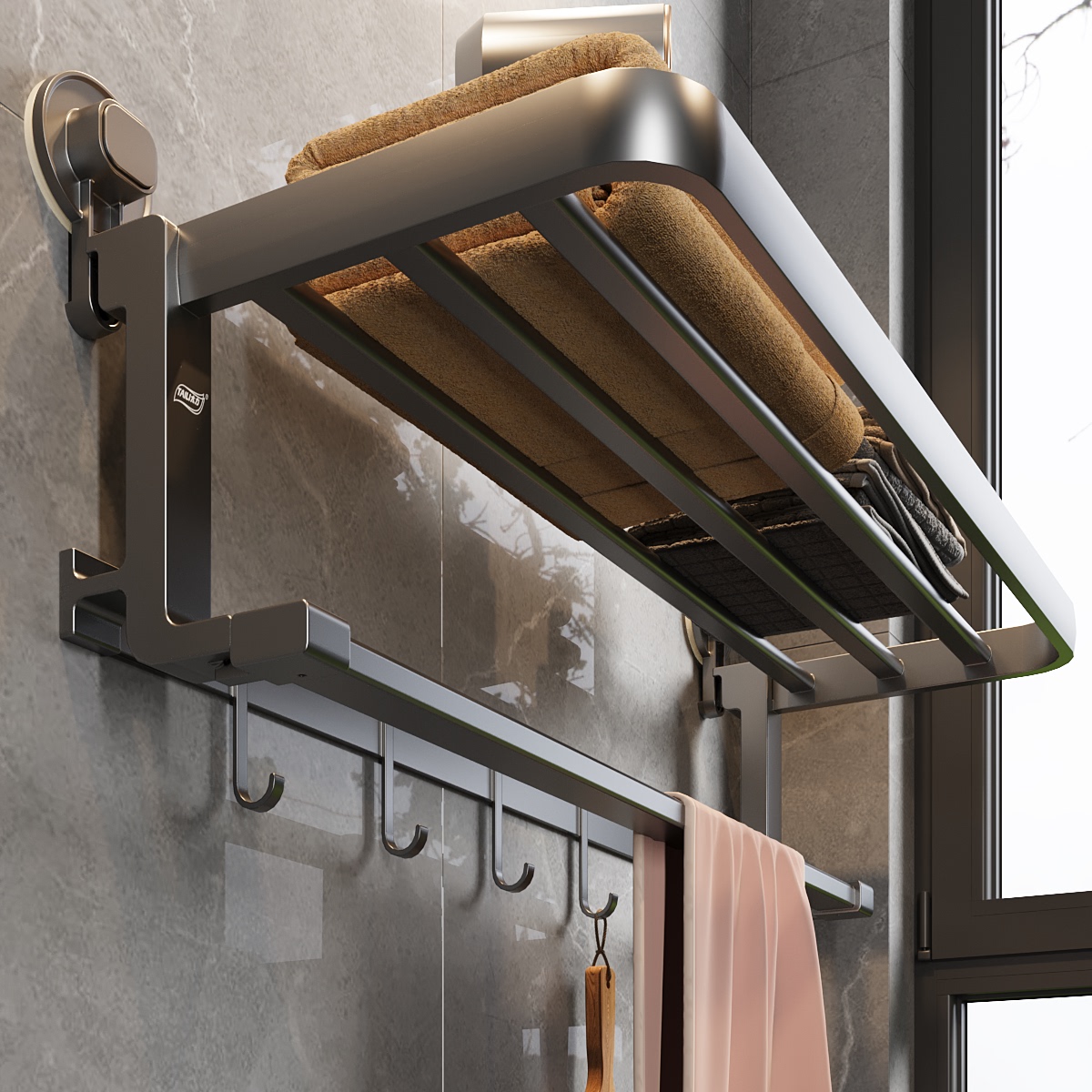 强力吸盘_不掉落_加厚双折叠