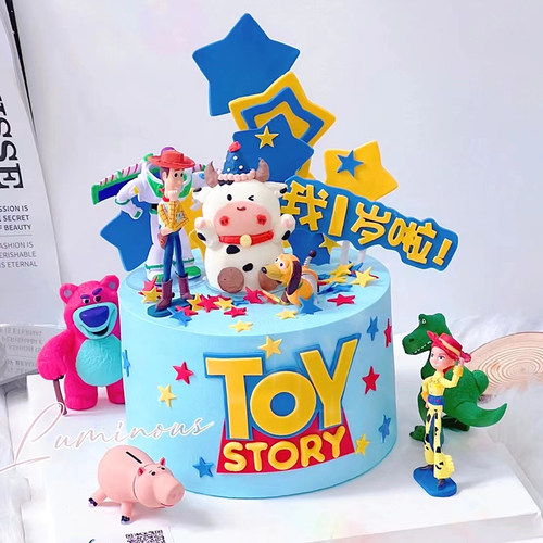 玩具总动员生日蛋糕装饰摆件