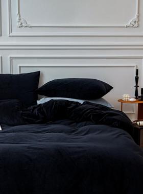 MODU秋冬加厚天鹅绒暖绒加高床笠床包被套枕套可定做客制化尺寸