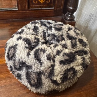 自制鹭青一同款秋冬豹纹毛绒发圈女气质百搭超大号大肠发圈头绳