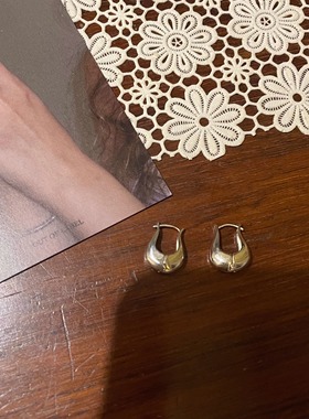 自制out of label通体S925纯银不掉色郁金香耳环happyrim同款