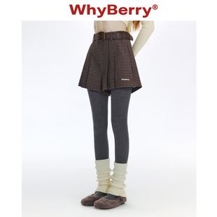 灯芯绒短裤 WhyBerry 24AW 松茶可可 原创设计 宽松阔腿微a裤